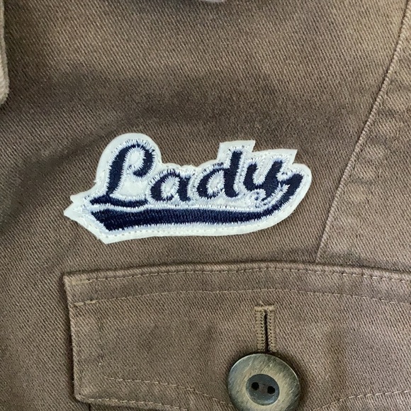 Patched Talbots Chocolate Jacket - Picture 9 of 10